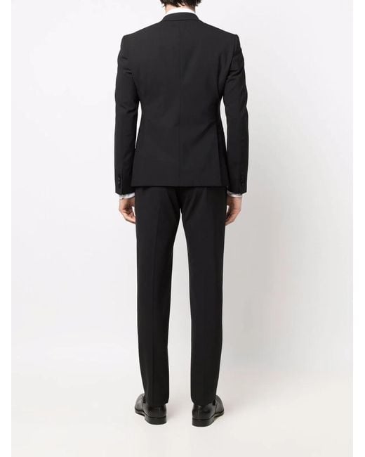 Giorgio Armani Black Virgin Wool Blend Dresses for men