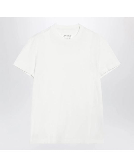 Maison Margiela White Doublelayer Cotton Tshirt