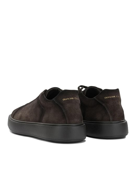 Officine Creative Black "Slouch 001" Low-Top Sneakers for men
