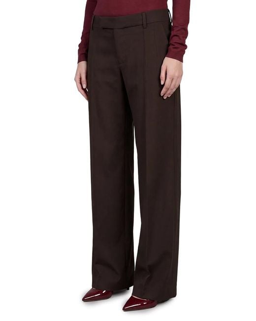 FEDERICA TOSI Black Wide-Leg Frescolana Trousers