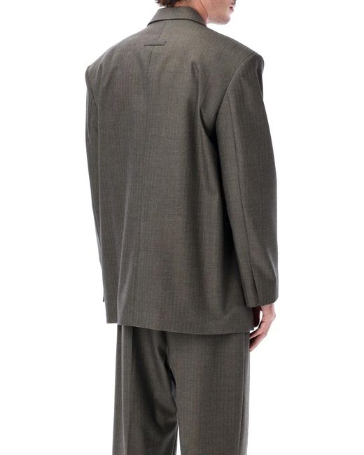 Fear Of God Gray Single Breasted Blazer