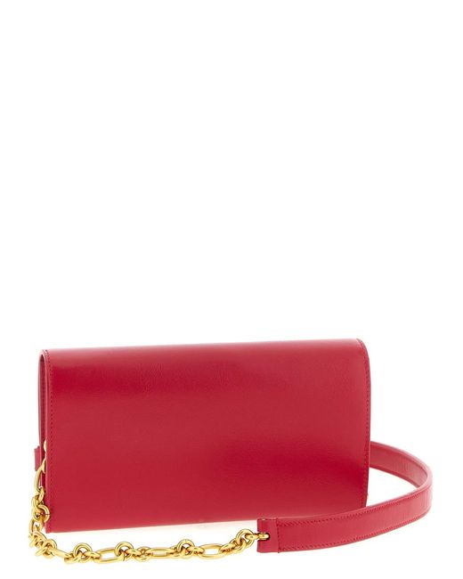 Balmain Red 'Shuffle' Wallet Chain