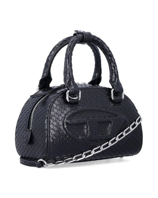 DIESEL Black 1Dr Dome Crossbody