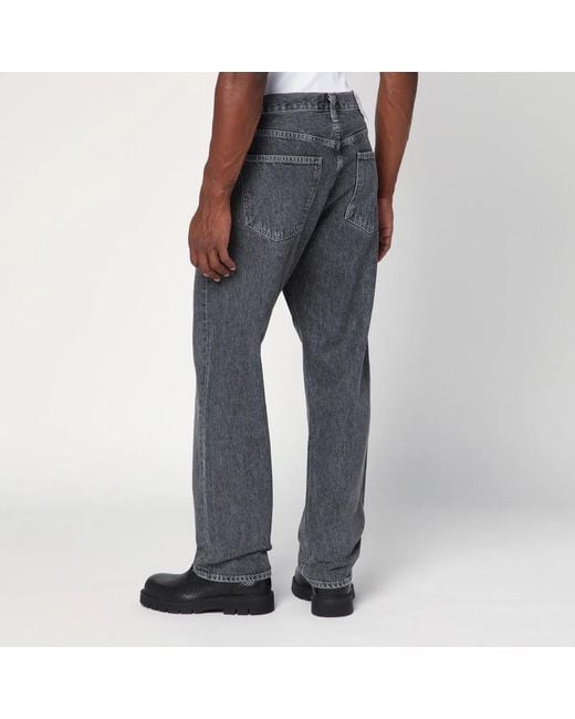 Agolde Gray Washed-Effect Jeans for men
