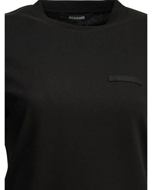 Jacquemus Black "Gros Grain" Crewneck T-Shirt