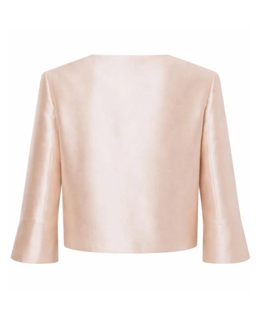 Alberta Ferretti Natural Mikado Jacket