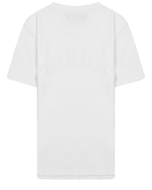 Céline White T-Shirt Con Logo