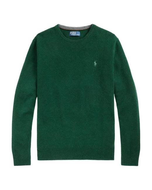 Polo Ralph Lauren Green Wool Crew Neck Jumper for men