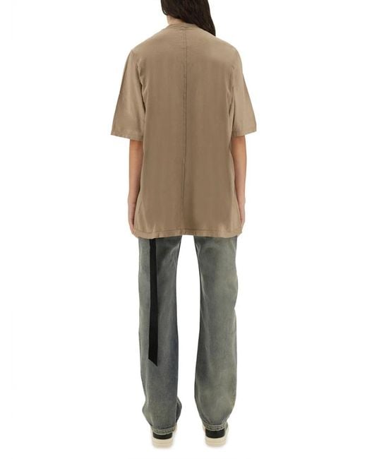 Rick Owens Natural Jumbo Tshirt