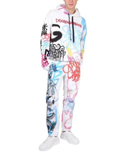Dolce & Gabbana Blue Dolce & Gabbana Loose Fit Jeans for men