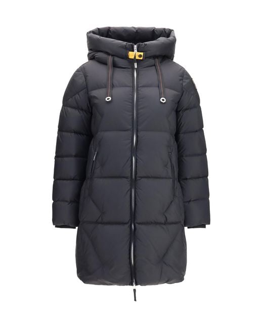 Parajumpers Gray Long Puffer Jacket Janet Down