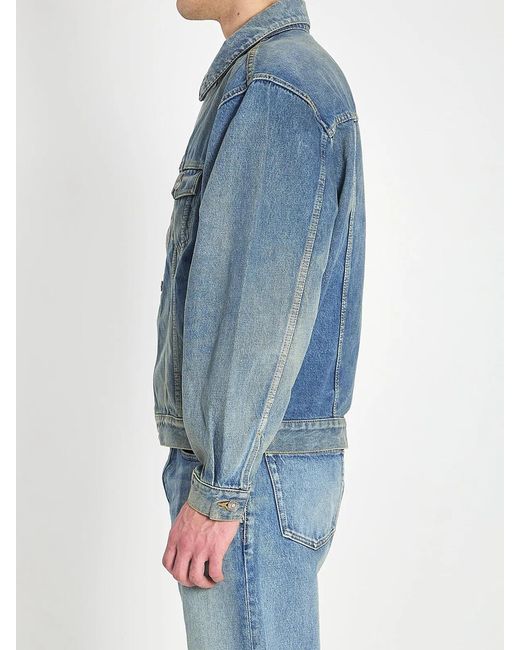 Saint Laurent Blue Trucker Jacket for men
