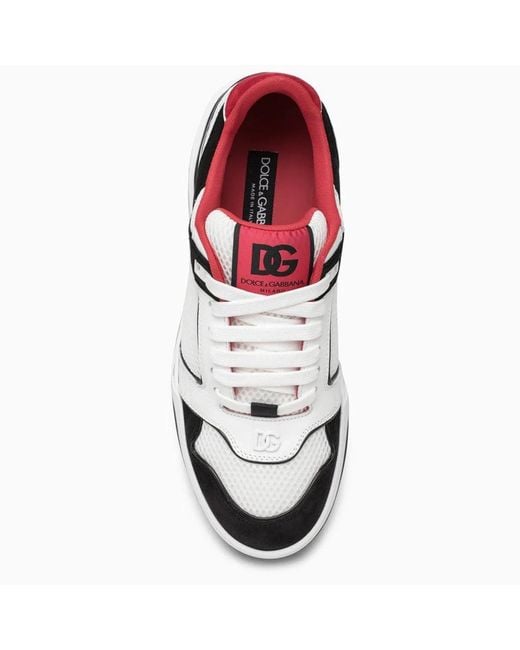 Dolce & Gabbana White Dolce & Gabbana New Roma Low-Top Sneakers for men