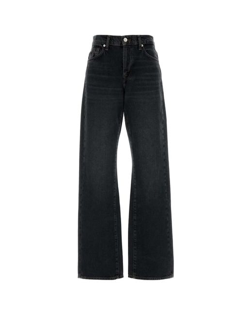 7 For All Mankind Black Jeans Dritto