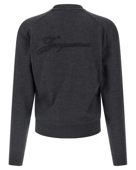 Jacquemus Blue 'Le Cardigan Brodé' Cardigan for men