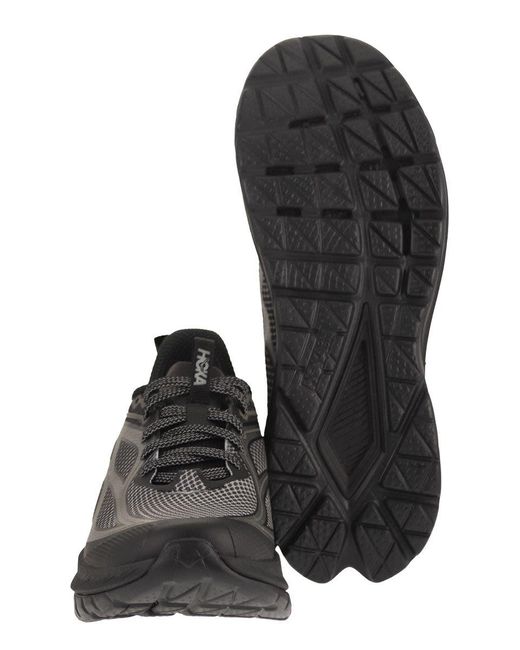Hoka One One Blue Hoka Polyamide Rubber Shoes for men