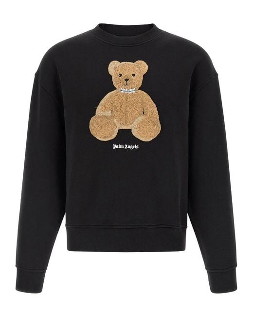 Palm Angels Black 'Bear' Sweatshirt for men