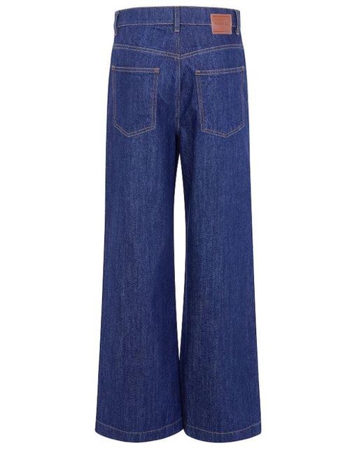 P.A.R.O.S.H. Blue Cotton Trousers