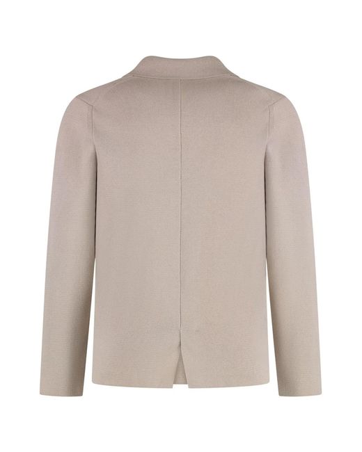 Drumohr Natural Knitted Cotton Blazer for men