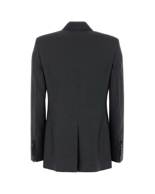 Gucci Black Graphite Wool Blazer
