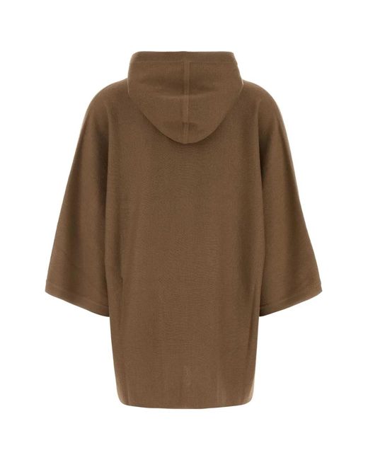 Max Mara Brown Hoodie Cardigan Knit "Aster