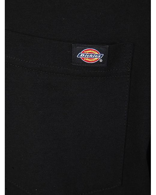 Dickies Black Luray Pocket Long Sleeves Tee for men