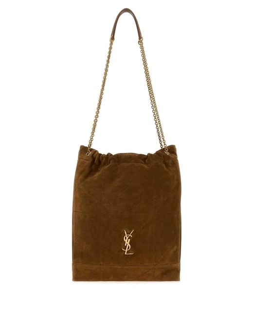 Saint Laurent Brown Ysl Bo Jamie Pochon