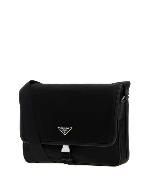 Prada Black Canvas Shopping Bag for men