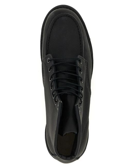 Red Wing Black 'Classic Moc' Ankle Boots for men