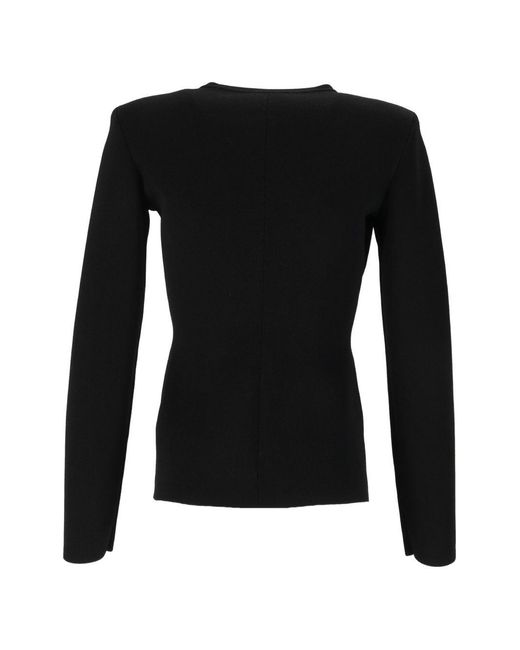Elisabetta Franchi Black Zipped Cardigan
