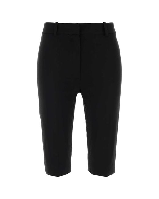 Magda Butrym Black Crepe Capri Pant