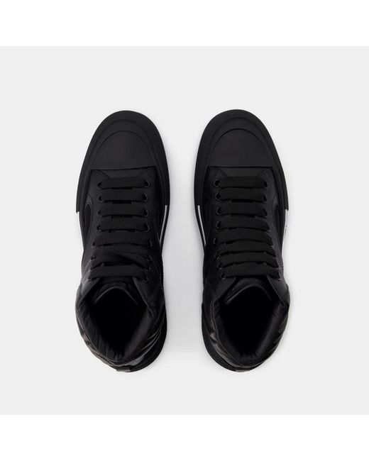 McQueen Black Deck Sneakers for men