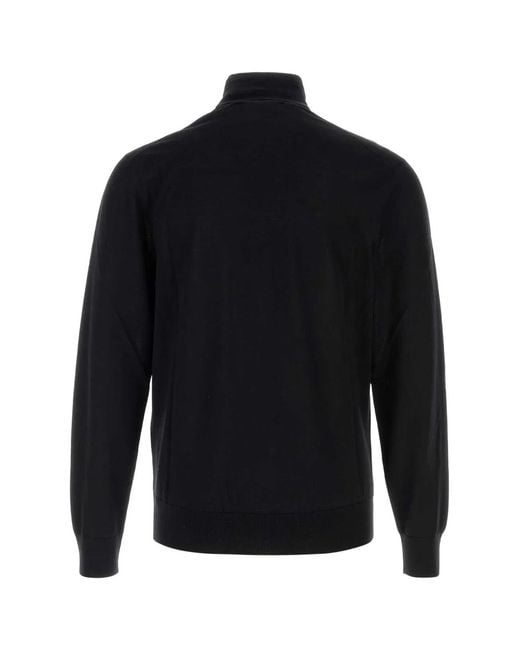 Dolce & Gabbana Black Wool Sweater for men