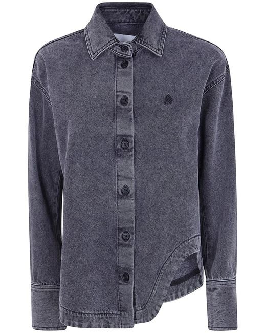 The Attico Blue Shirt Jacket