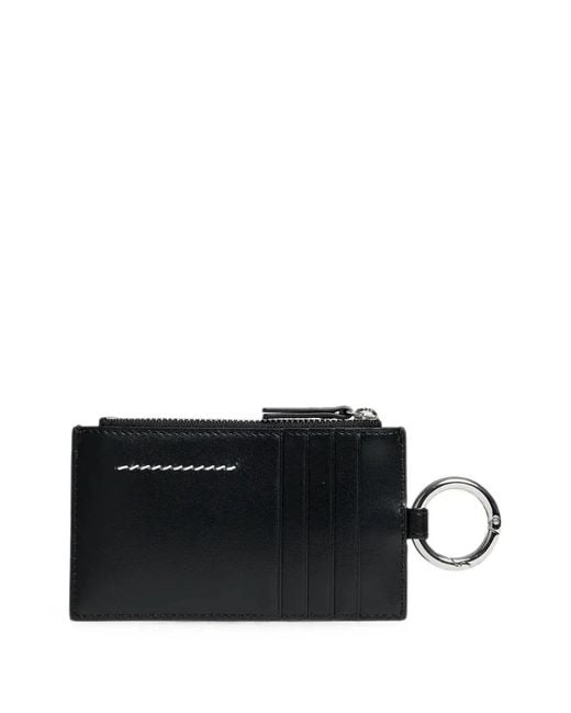 MM6 by Maison Margiela Black Zip Wallet for men