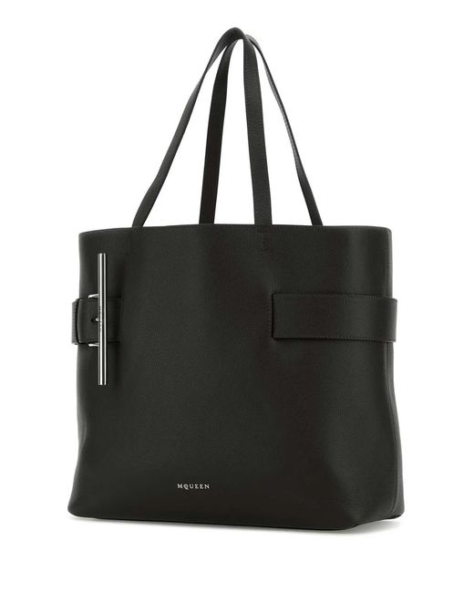 McQueen Black Sling Shopper