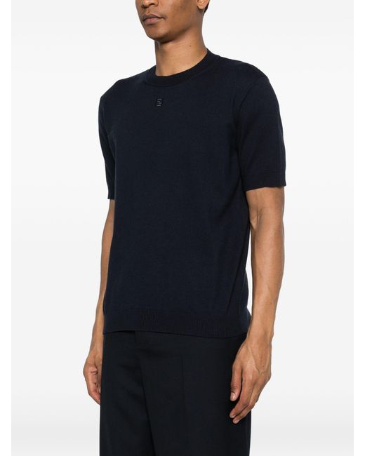 Fendi Blue T-Shirt Co Cash for men