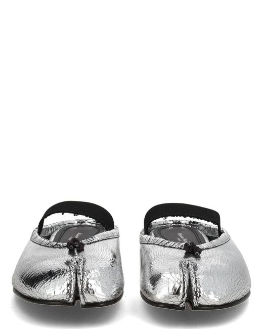 Maison Margiela White Mule Tabi Broken Mirror