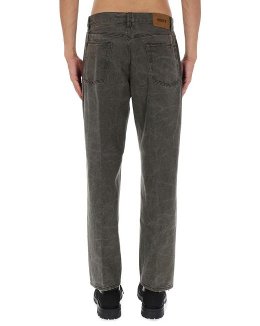 Obey White Cotton Jeans for men