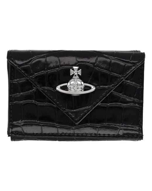 Vivienne Westwood Black Portafoglio "Envelope"