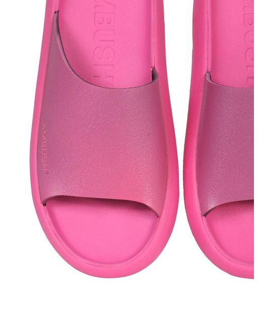 Ambush Pink Rubber Slide Sandals