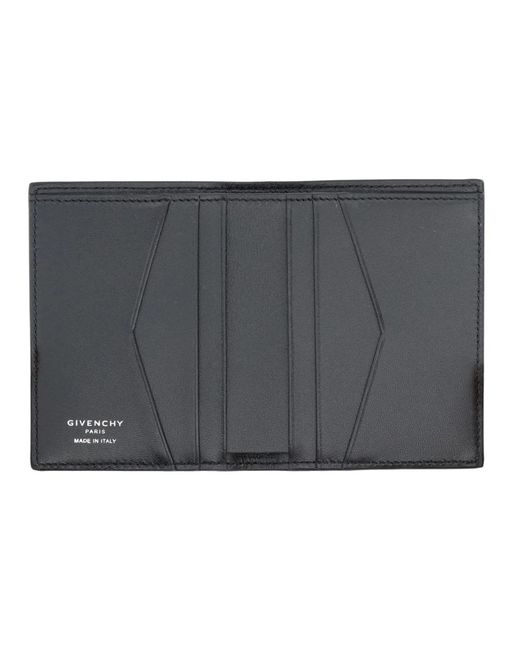 Givenchy Black Grain Leather Card Holder for men
