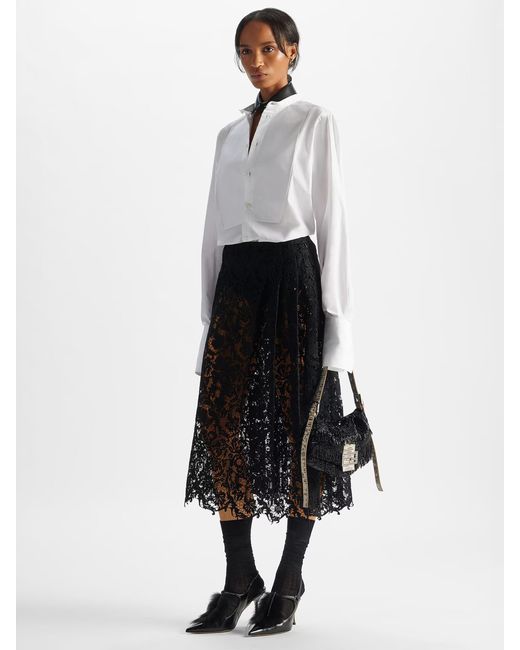 Fendi White Slim Poplin Shirt
