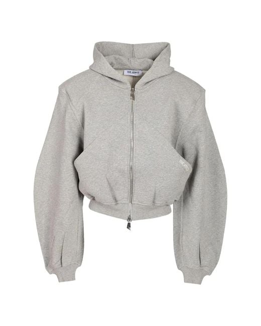 The Attico Gray Cotton Sweater