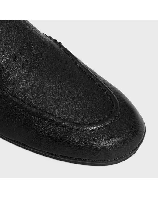Céline Black Adam Goat Leather Loafers for men