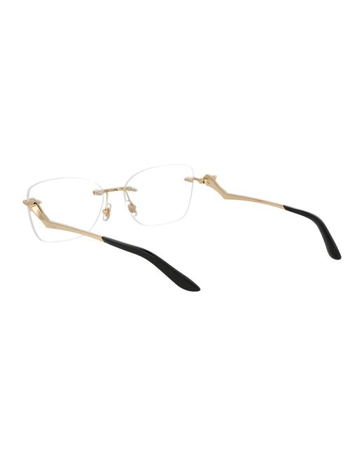 Cartier Metallic Eyeglasses Ct0120O 001 Transparent/17/145