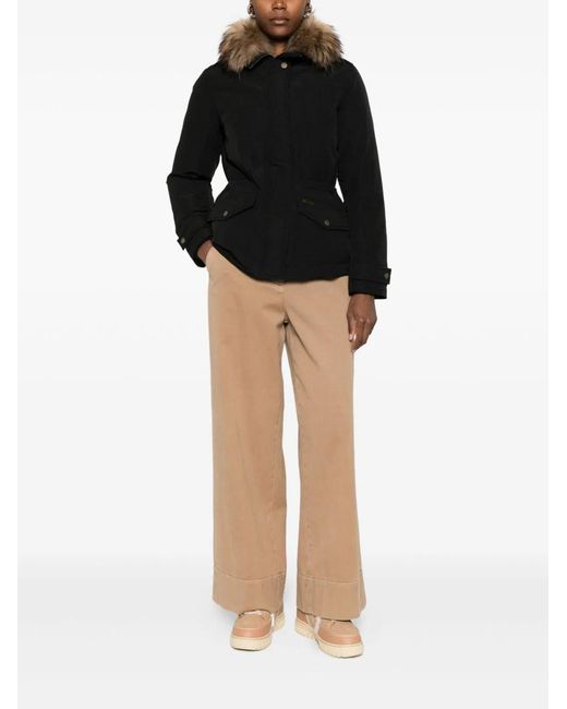 Woolrich Black Polyester Coat