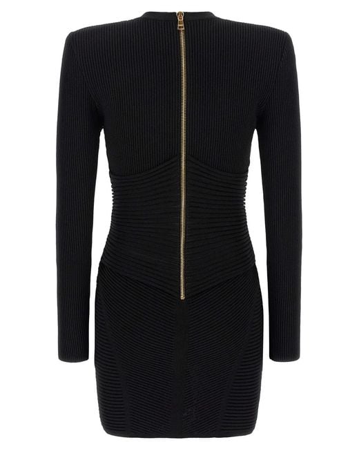 Balmain Black Bodycon Dress