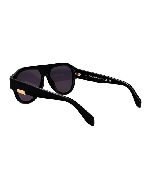 Palm Angels Black Shiny Acetate Sunglasses