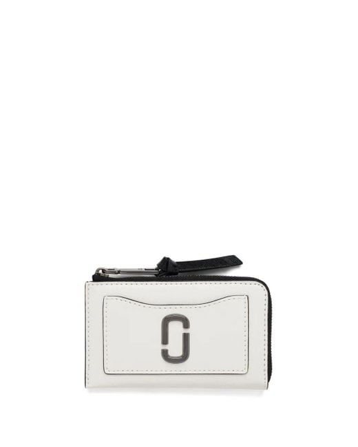 Marc Jacobs White The Top Zip Multi Wallet